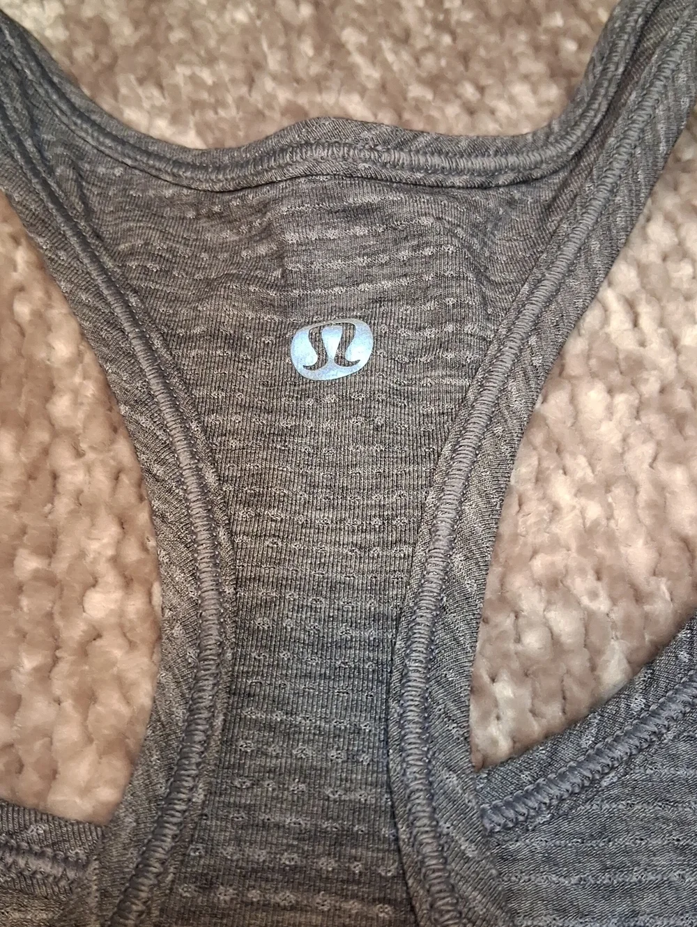 lululemon athletica Heathered Gray Racerback Tank